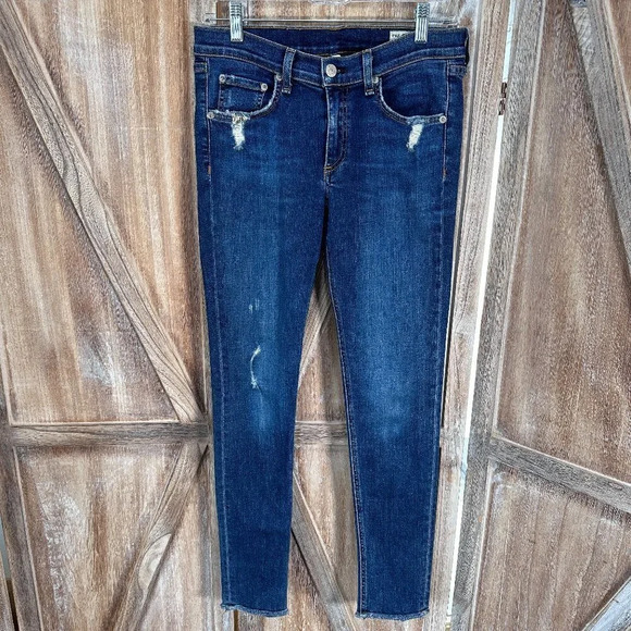 Rag & Bone Cate Mid-Rise Skinny Jeans in La Paz - Picture 4 of 10